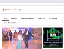 Tablet Screenshot of ghanaianwedding.com